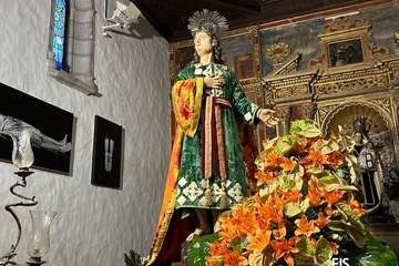 Los pasos de la procesión del Viernes Santo, listos ya en la Basílica de Telde/TA.